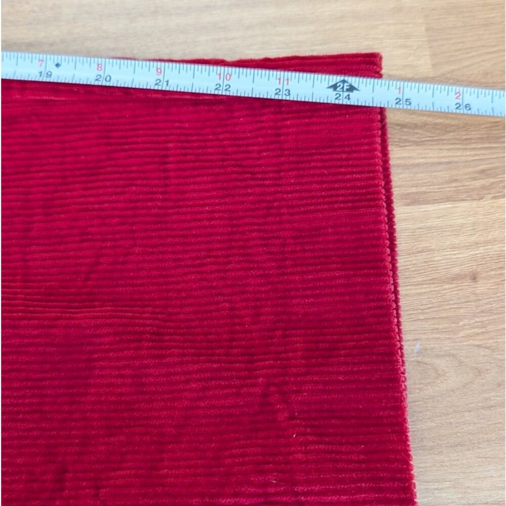 & Other Stories Corduroy Belted Jumpsuit Womens 2 Red Short Sleeve Zipper - Picture 10 of 12